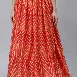 studio rasa Printed Flared Maxi Skirt-image-26