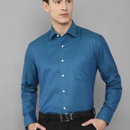 Luxure by Louis Philippe Men Blue Formal Shirt-picture-57