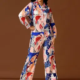 Unityshop Abstract Printed Shirt With Trousers Co-Ords image 1