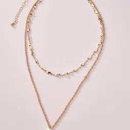 DESTINY JEWELS Gold-Plated Evil Eye Choker Pendant Layered Necklace-picture-12