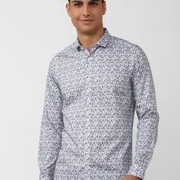 SIMON CARTER LONDON Men Slim Fit Printed Pure Cotton Casual Shirt-picture-26