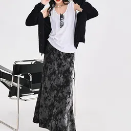 LULU & SKY Women Printed A-line Maxi Skirt-picture-24