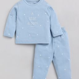 Clt.s Kids Typography Printed Pure Cotton Night Suit-picture-22