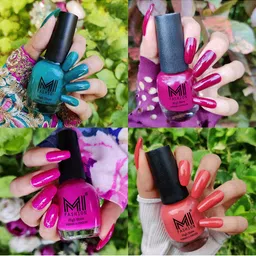 MI FASHION Set of 4 High Shine Vernis A Ongles Nail Polish 15ml Each - 26, 34, 35, 49-picture-15