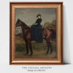 THE VINTAGE ARTISTRY Green & Brown Abstract Printed Framed Wall Painting-picture-36