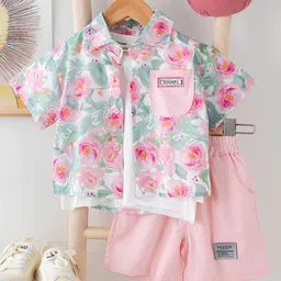 INCLUD Boys Printed Shirt with Shorts-picture-13