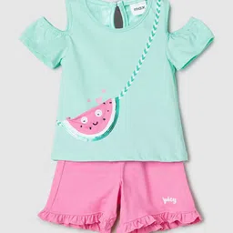 max Girls Printed Pure Cotton Night suit-image-51