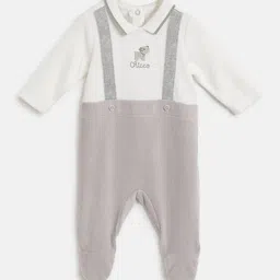 Chicco Boys Embroidered  Applique Nappy Opening Sleepsuit-image-47