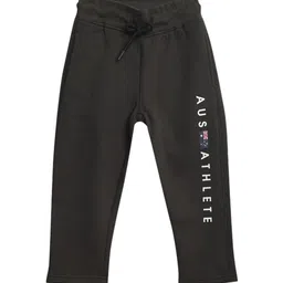 Cantabil Boys Typography Printed Mid-Rise Cotton Track Pants image 1