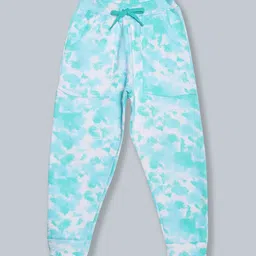 KiddoPanti Kids Blue Tie & Dye Printed Pure Cotton Joggers-picture-13