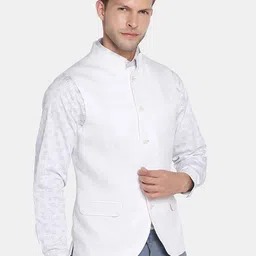 Blackberrys Men Slim-Fit Woven Nehru Jacket image 1