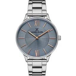 Daniel Klein Premium Women Blue Dial & Silver Strap Analogue Watch-DK.1.13243-5-image-55