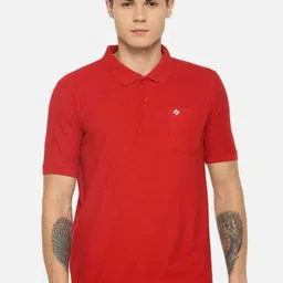 Dollar Men Red Polo Collar T-shirt-picture-17