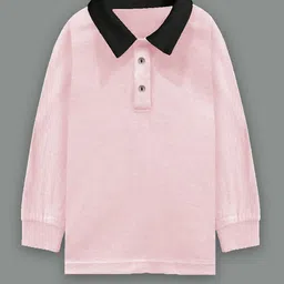 a.t.u.n. A T U N Boys Pink Polo Collar Cotton T-shirt-picture-18