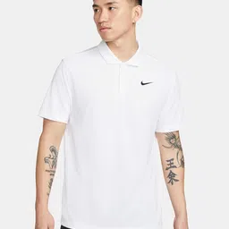 Nike Men White Brand Logo Printed Polo Collar T-shirt-picture-44
