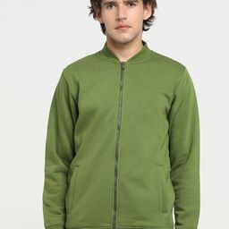Bewakoof Men Green Zipper Bomber Jacket-picture-18