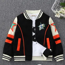 INCLUD Boys Typography Printed Lightweight Varsity Jacket-picture-34