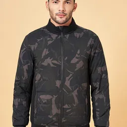 Urban Ranger by pantaloons Camouflage Hooded Bomber Jacket-picture-33