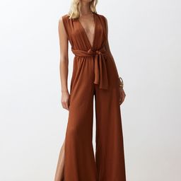 Trendyol V-Neck Basic Jumpsuit-picture-38