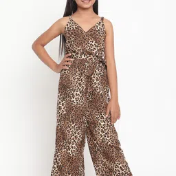 Stuffie Land Girls Shoulder Straps Printed Basic Jumpsuit-picture-36