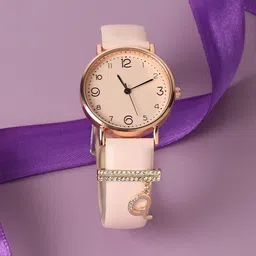 HAUTE SAUCE by  Campus Sutra Women Round Analog Watch With Q Liberty Initial Watch Charm-picture-24