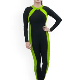 Fiesta Clara Colourblocked Round Neck Legsuit-picture-17
