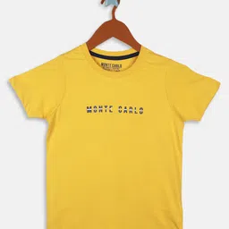 Monte Carlo Boys Typography Printed Pure Cotton T-shirt-picture-49
