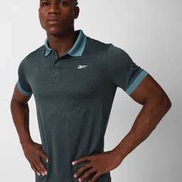 Reebok Slim-Fit Polo Neck T-Shirt-picture-17