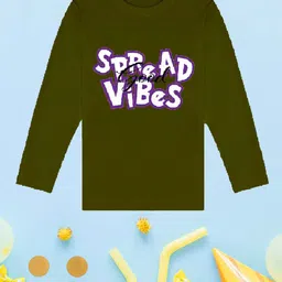 NUSYL Boys Olive Green Henley Neck T-shirt-picture-27