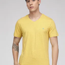 SPORTO V Neck Short Sleeves Regular Fit Cotton T-shirt-picture-35