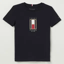 Tommy Hilfiger Boys Printed Round Neck Cotton T-Shirt-picture-49