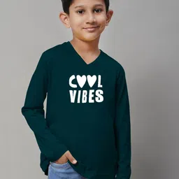 Friskers Boys Typography Printed V-Neck Pure Cotton T-shirt-picture-20