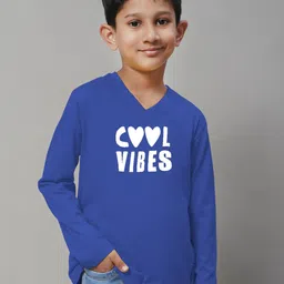 Friskers Boys Typography Printed V-Neck Cotton T-shirt-picture-17