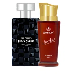 JOHN PHILLIPS Black Cherry & Chocolate Set Of 2 Long Lasting Eau De Parfum image 1