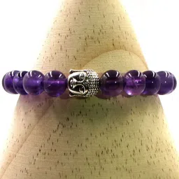 Young & Forever Unisex Amethyst Elasticated Bracelet-picture-31