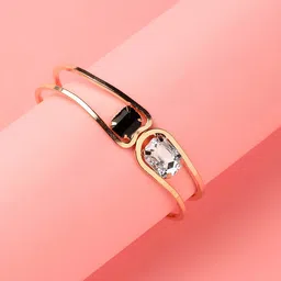 DressBerry Gold Toned Gold Plated Wraparound Bracelet-image-63