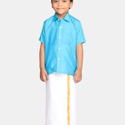 Sethukrishna Boys Ethnic Shirt And Veshti Clothing Set-picture-10