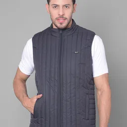 Canary London Self Design Lightweight Mock Collar Padded Jacket-picture-30