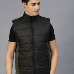 Rigo Colourblocked Mock Collar Padded Jacket-picture-8