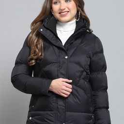 Monte Carlo Women Mock Collar Solid Casual Lightweight Puffer Jacket-picture-26