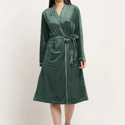KLOTTHE Woolen Bath Robe With Belt-picture-31