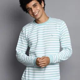 V-Mart Striped Round Neck Cotton Pullover-picture-10