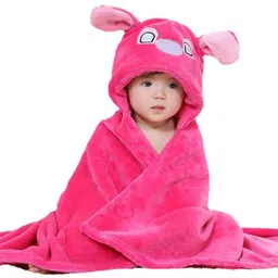 Bajo's Infants Pink Lilo Stitch 350 GSM Bath Towel or Cloak-picture-12