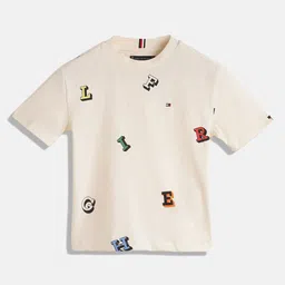 Tommy Hilfiger Boys Typography Printed Pure Cotton T-shirt-picture-28