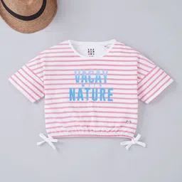 Ed-a-Mamma Girls Striped Cotton T-shirt-picture-53