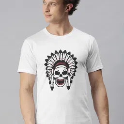 BRATMA Men White Printed T-shirt-picture-13