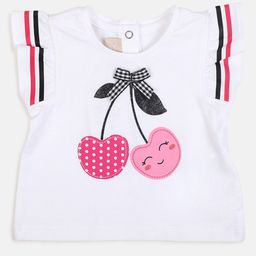 Chicco Infant Girls Cherry Printed Applique T-shirt-picture-47
