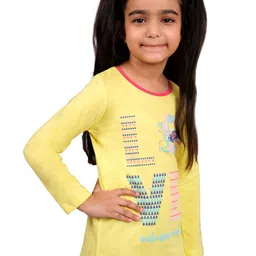 3PIN Girls Typography Printed Cotton T-shirt-picture-48