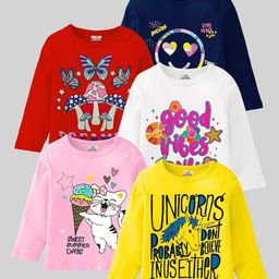 KUCHIPOO Girls 5 Printed T-shirt-picture-3