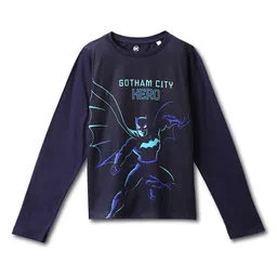 Wear Your Mind Boys Blue Biker Batman Printed T-shirt-picture-23